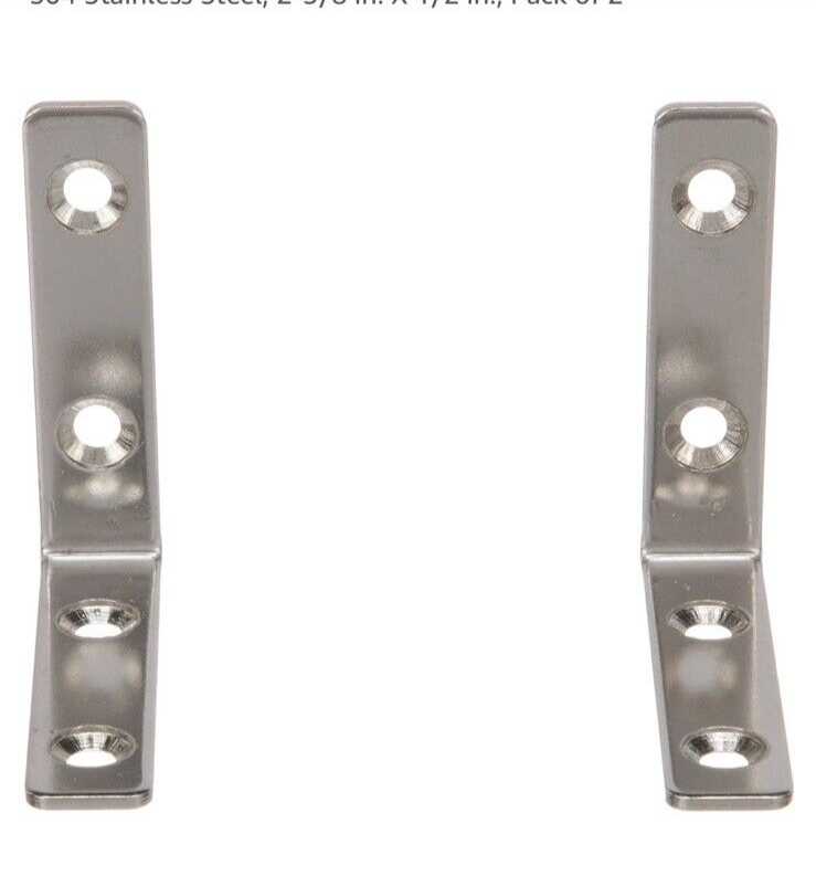 Seachoice S/S Angle Bracket (2/Pk) 37551