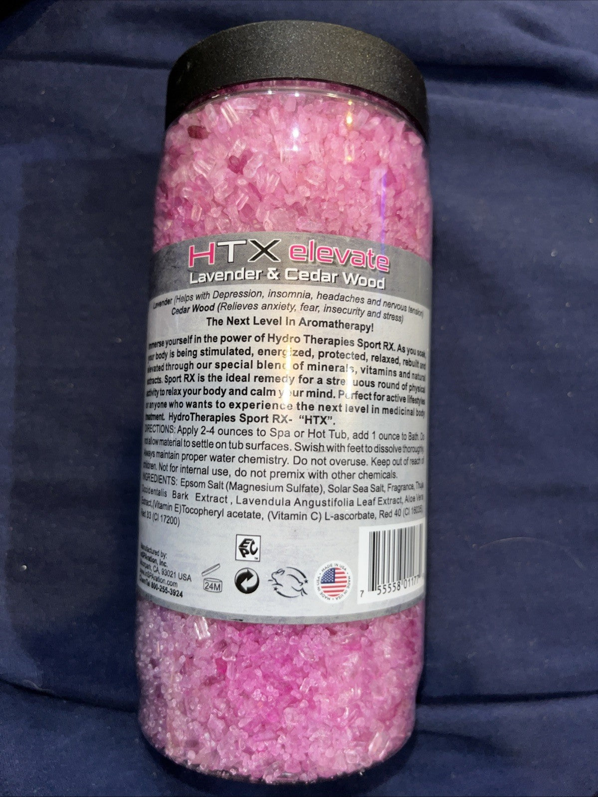 inSPAration HydroTherapies Sport Rx Crystals Hot Tub & Bath - ELEVATE - 19oz