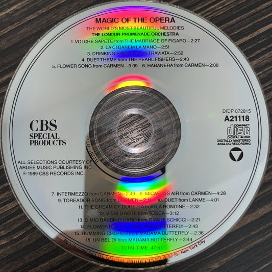 Magic Of The Opera (CD) Disc Only