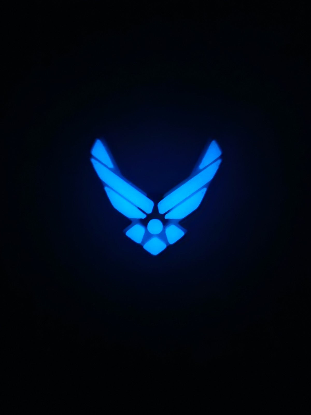 Air Force Emblem Shrader Tire Valve Cap (Set Of 5) Glows In The Dark!