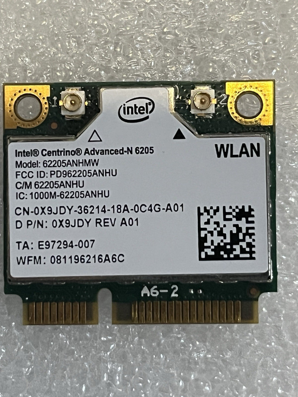 Intel Centrino Advanced-N 6205 Dual Band WiFi card