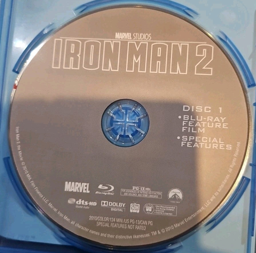 Iron Man 2 (Blu-ray, 2010) No Digital Download. Single Disc