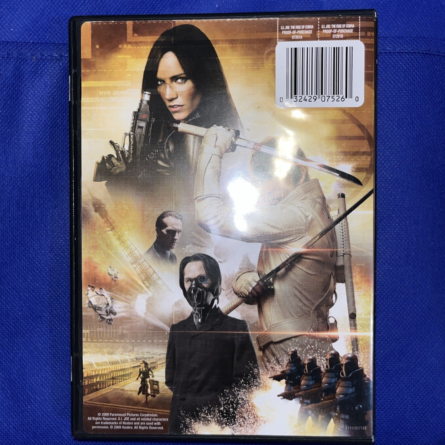 G.I. Joe: Rise (DVD) Single Double Sided Disc Only. Missing  3D Disc.