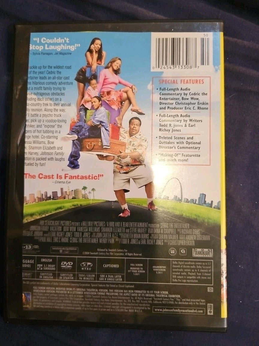 Johnson Family Vacation (DVD, 2004) Slimcase. Cropped Sleeve.