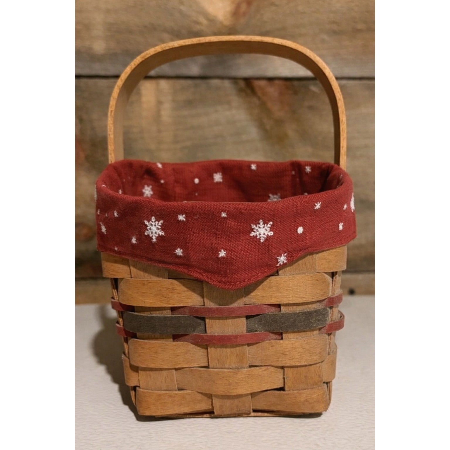 1993 Longaberger Inaugural Basket w/ Metal Plate + 4 NEW Longaberger Liners