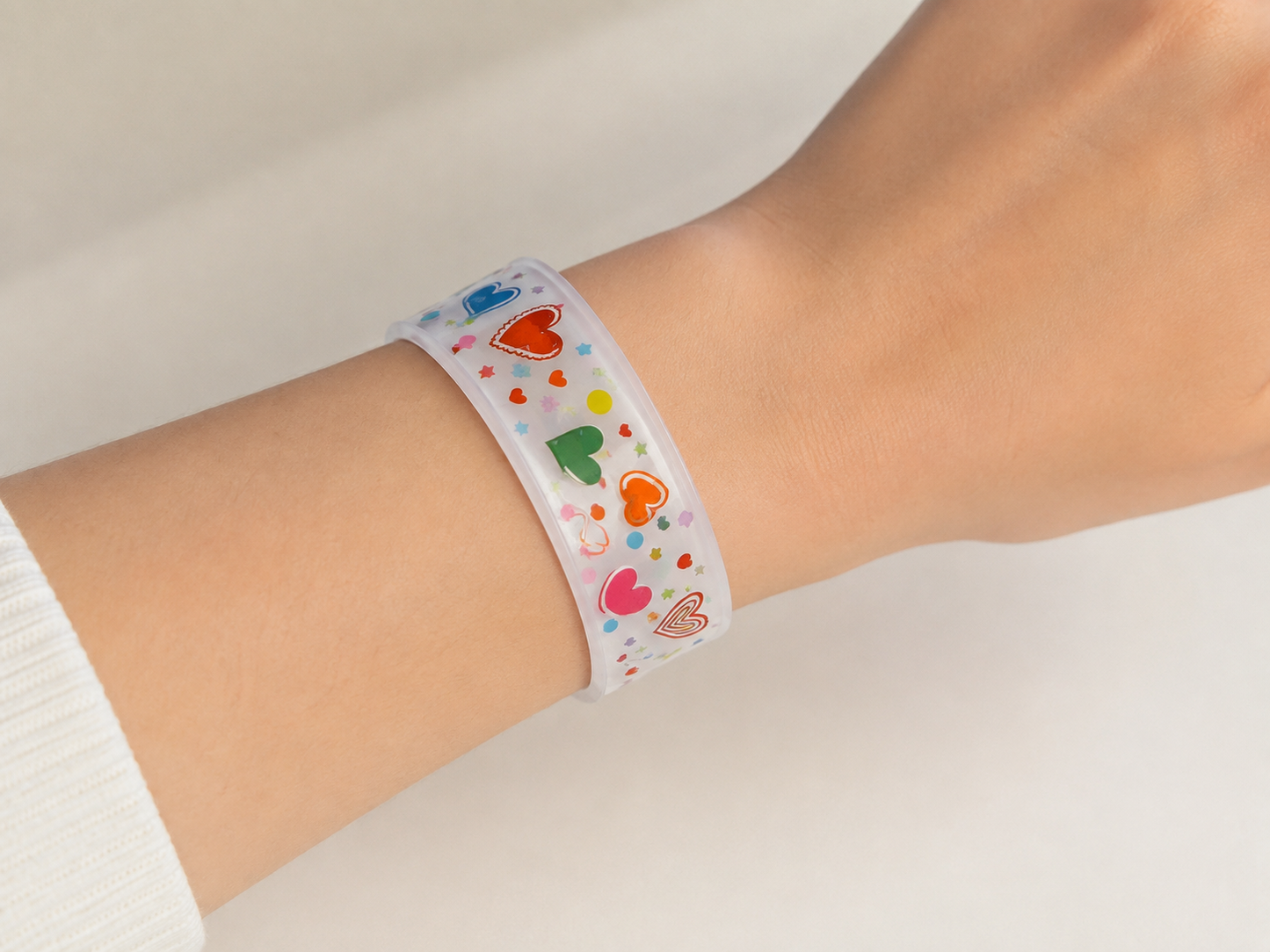 Slap Band Slap Bracelet  Vinyl Coated