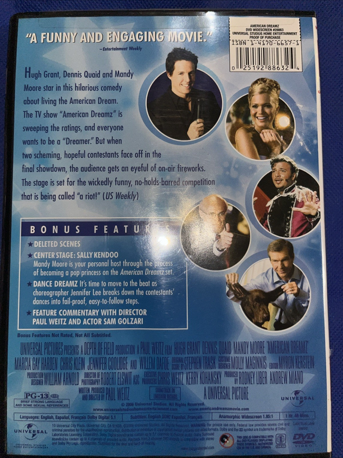 American Dreamz (DVD, 2006) Sealed