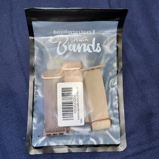 3-Pack Braided Apple Watch Band Fits Series 4,5,6,7,8,9 SE Ultra 42/44/45/49mm