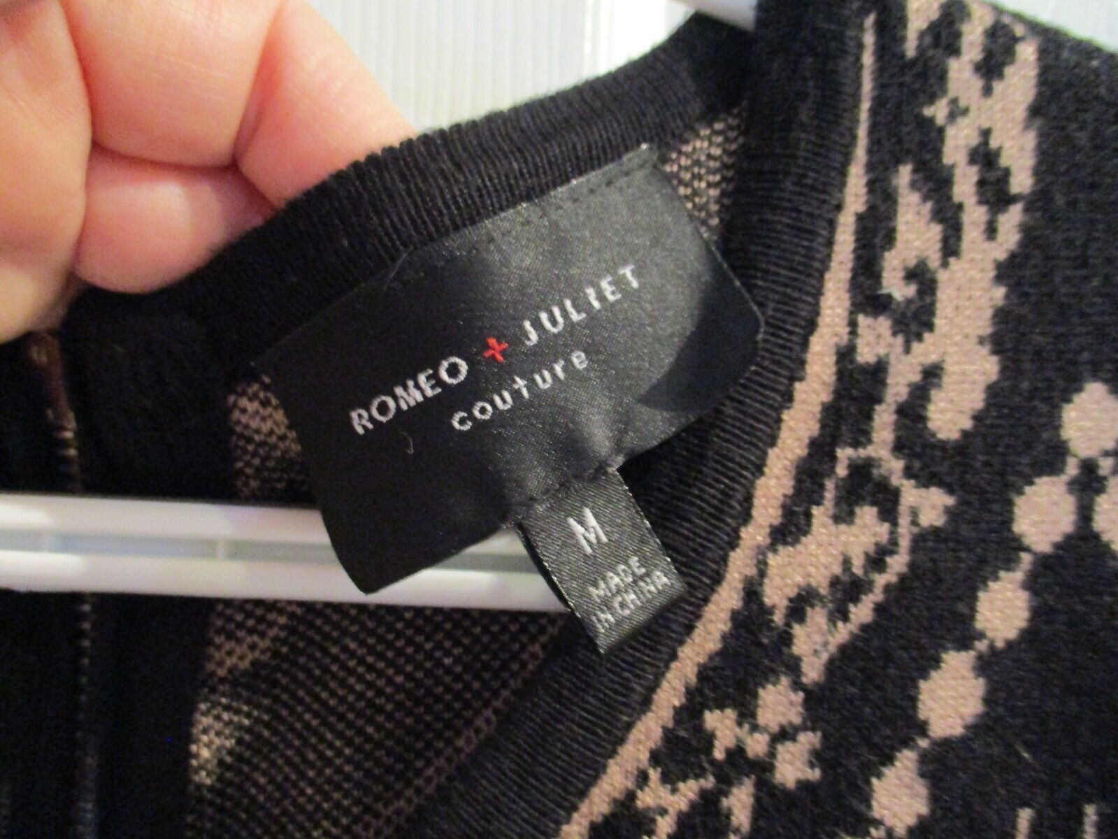 Romeo + Juliet Couture Black Knit Dress MEDIUM