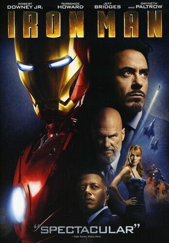 Iron Man (DVD, 2008) Cover Art Wear. Tested. No Scratches. Resealed. New Case