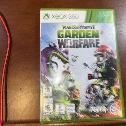 Plants vs Zombies - Garden Warfare (Xbox 360) ￼ tested. No Scratches. New Case.