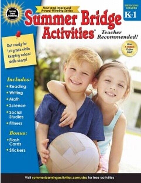 Summer Bridge Activities Kindergarten to 1 Paperback Workbook