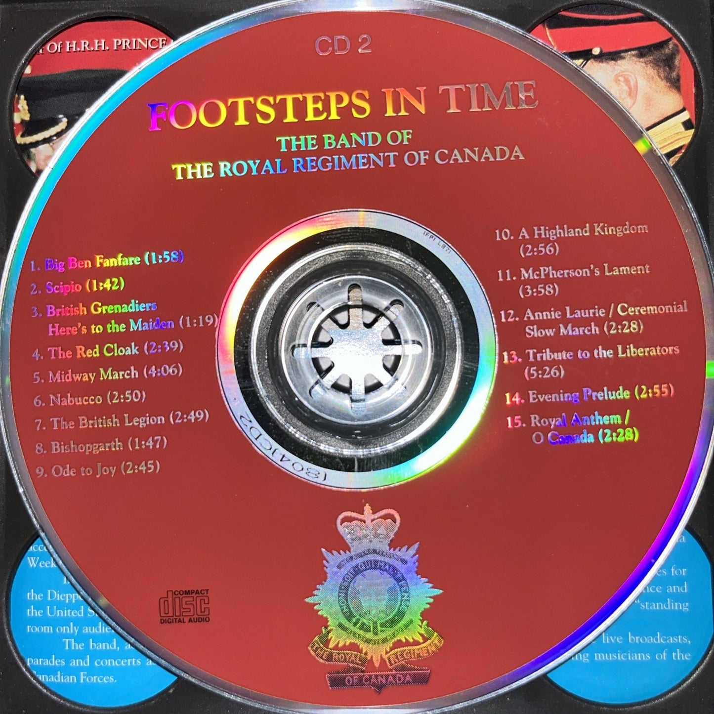 Footsteps In Time The Royal Regiment Of Canada. (CD) 2-Disc