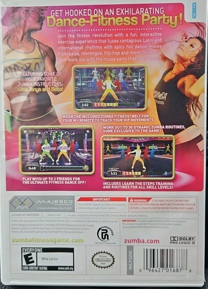 Zumba Fitness / Game - Nintendo Wii. Sealed.