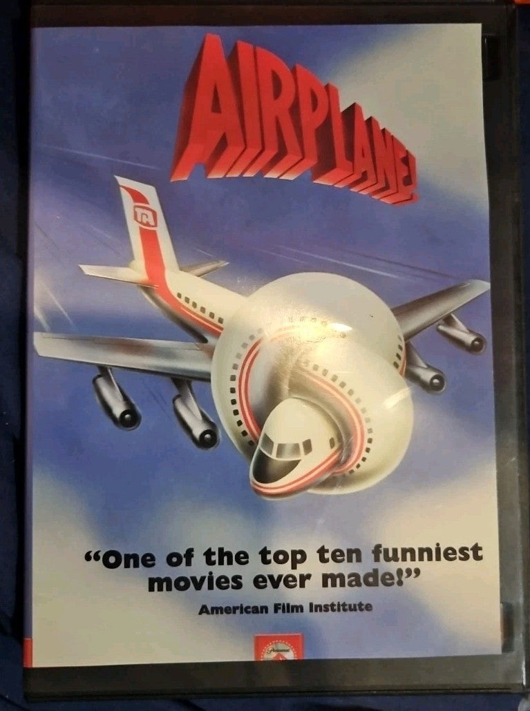 Airplane (DVD, 1980) Thin. Case. Cropped Artwork