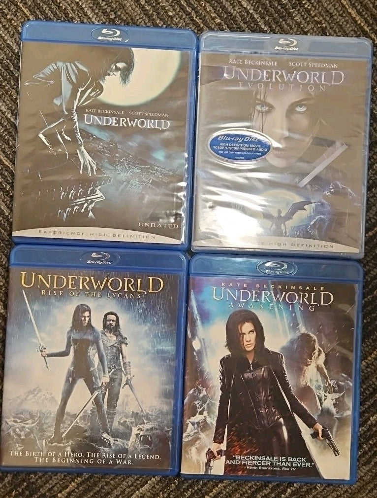 Underworld / Evolution / Rise Of The Lycans / Awakening  Bluray Set Brand New