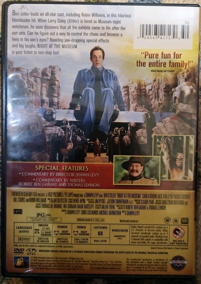 Night at the Museum + Battle of Smithsonian 2-Pack (DVD) New Sealed