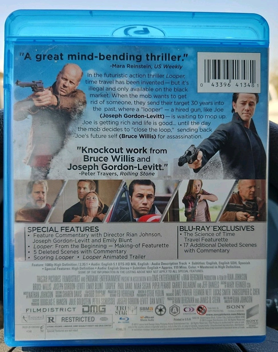 Looper (Blu-ray, 2012) Brand new sealed, no digital download 