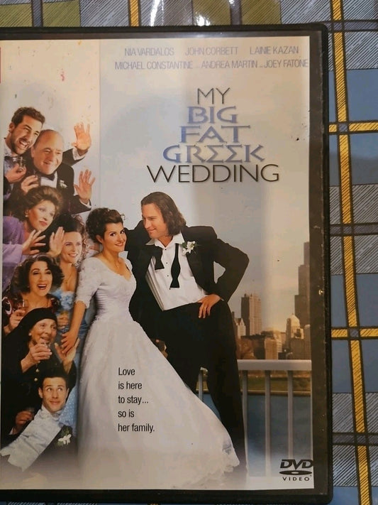 My Big Fat Greek Wedding (DVD, 2002) Tested slim case Cropped artwork.