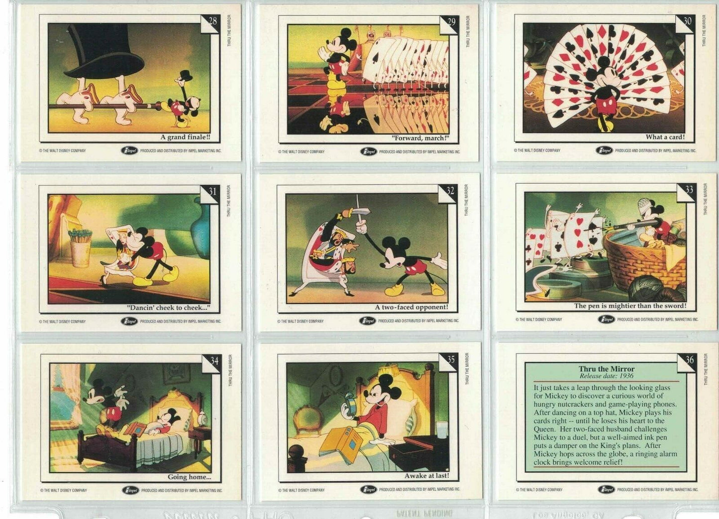 Disney Comics / Cards Drop Down