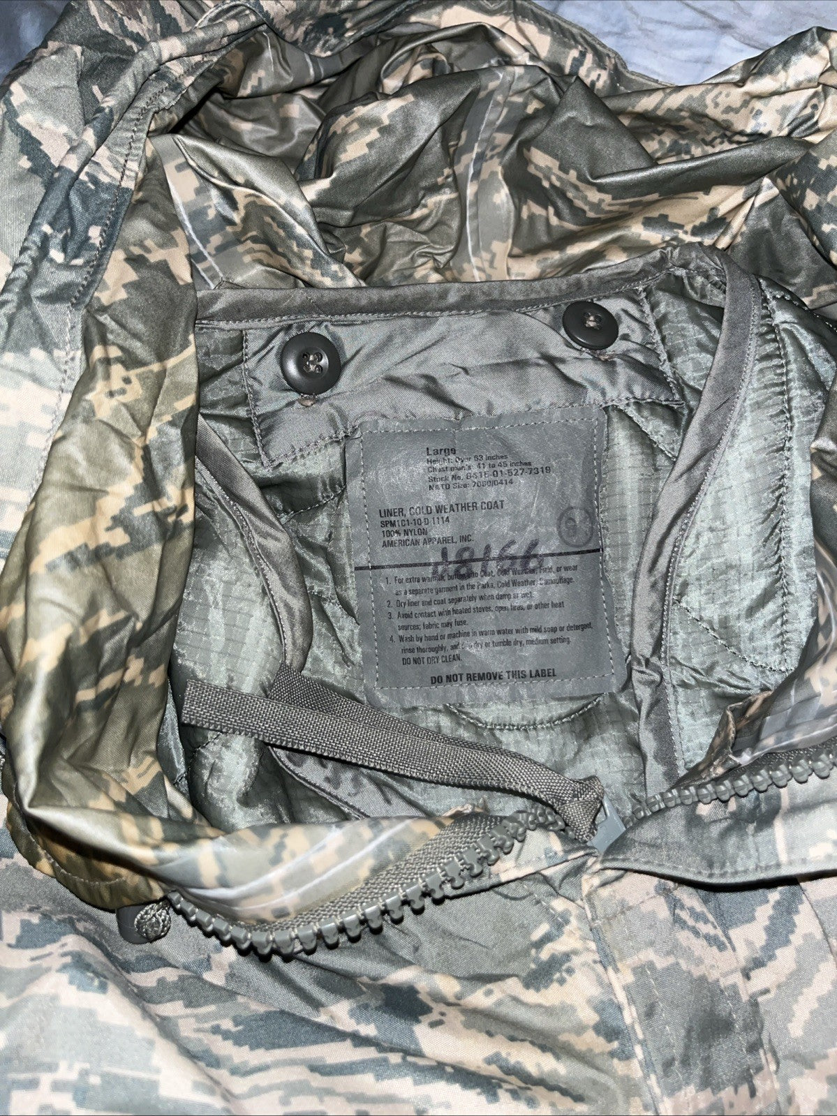 8415-01-527-739  Orc Industries Improved Parka With Thermal Button In  Insert