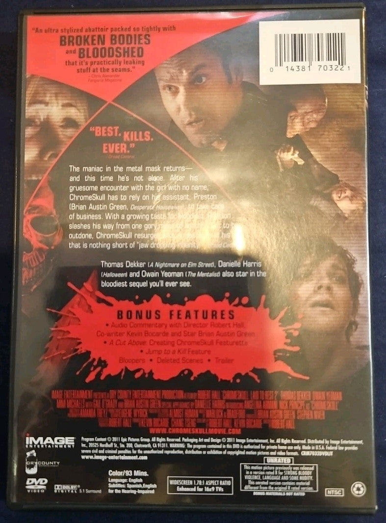 Chromeskull: Laid to Rest 2 (DVD, 2011)