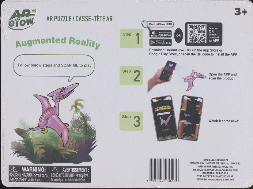 Augmented Reality Puzzle - Pterodactyl