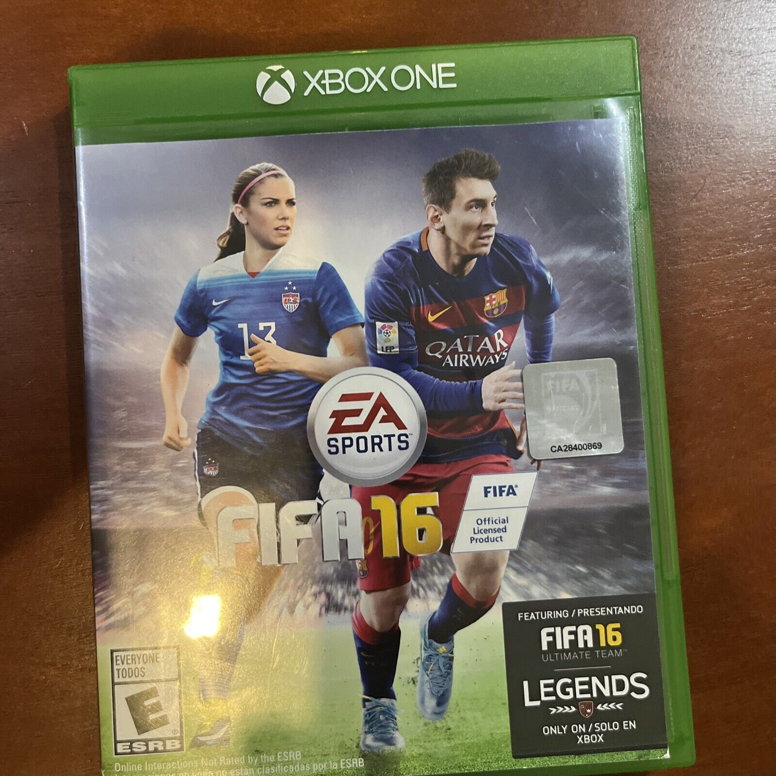Fifa 16 -  Xbox One - New Case. Tested. No Scratches. Resealed. ￼