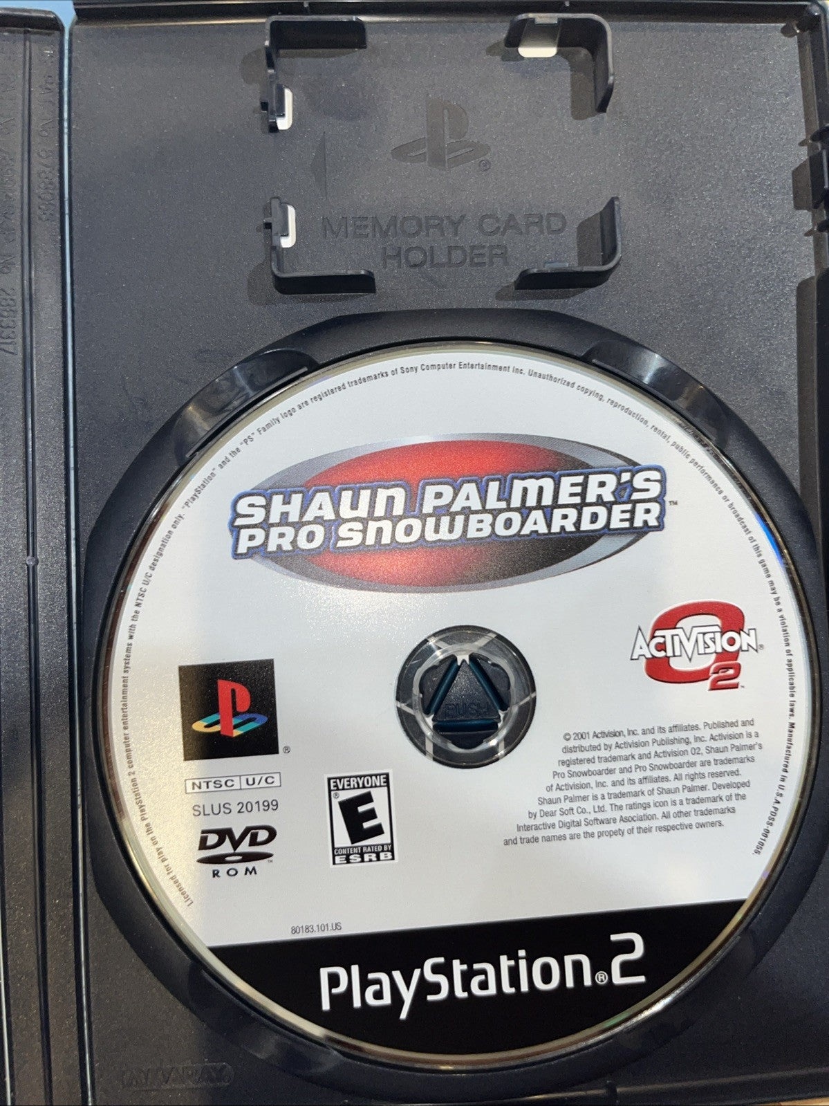 Shaun Palmer's Pro Snowboarder (PS2)  W/Manual + Reg Card.. Original Disc. Teste