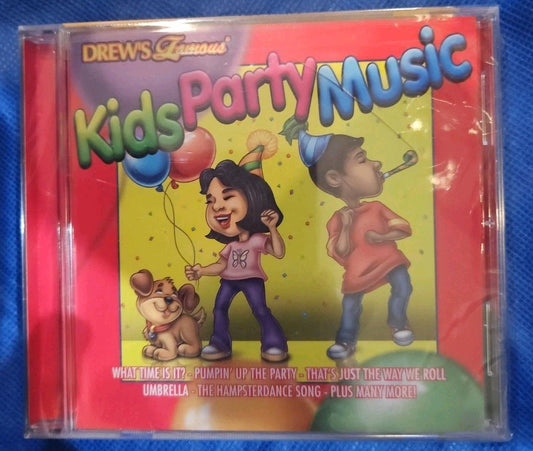 Kids Party Music CD- Drew’s famous- BRAND NEW CD 17 songs