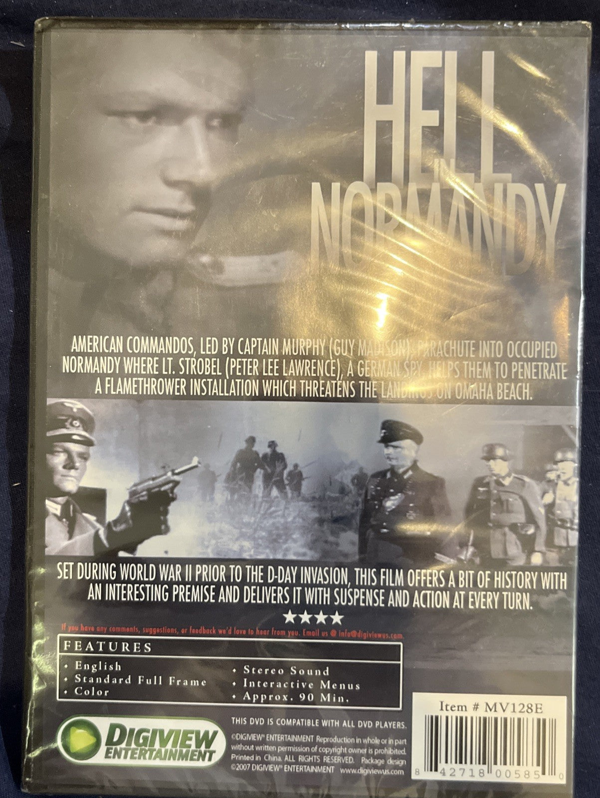 Hell in Normandy (DVD, Full Screen, Slim Case) NEW