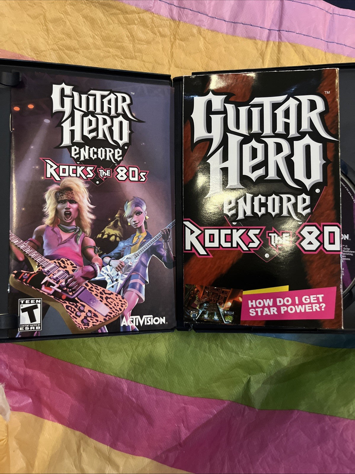 Guitar Hero Encore: Rocks the 80s (PS2) CIB W /Manual + Poster. Original Case