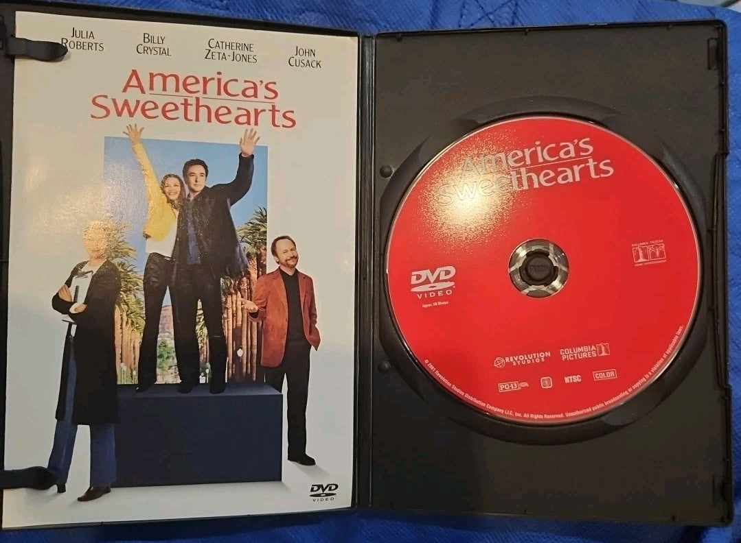 America's Sweethearts (DVD, 2001) Slimcase. Artwork Cropped. Tested