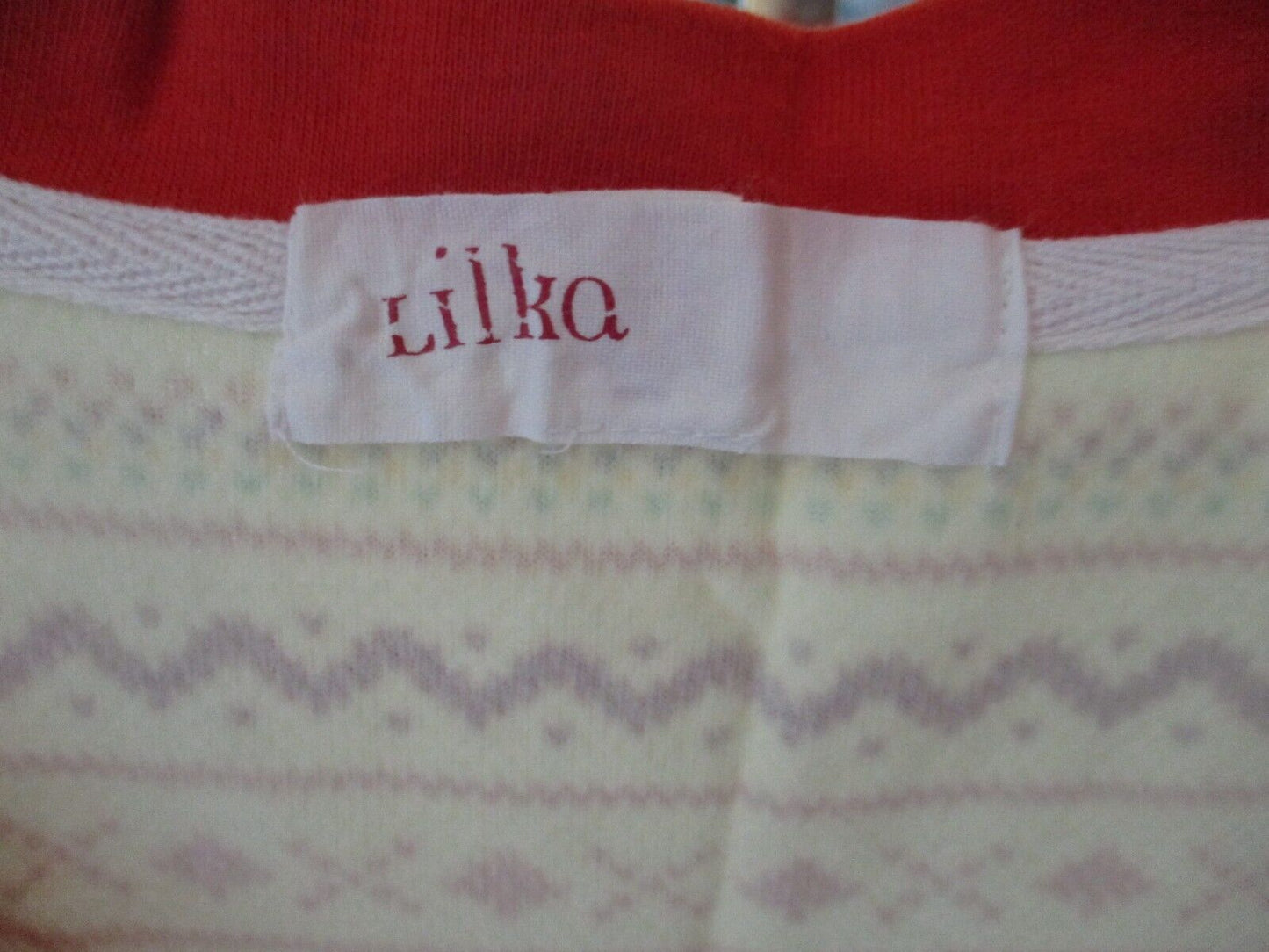 Lilka Anthropologie Fair Isle Pajama PJs Set MEDIUM Excellent condition