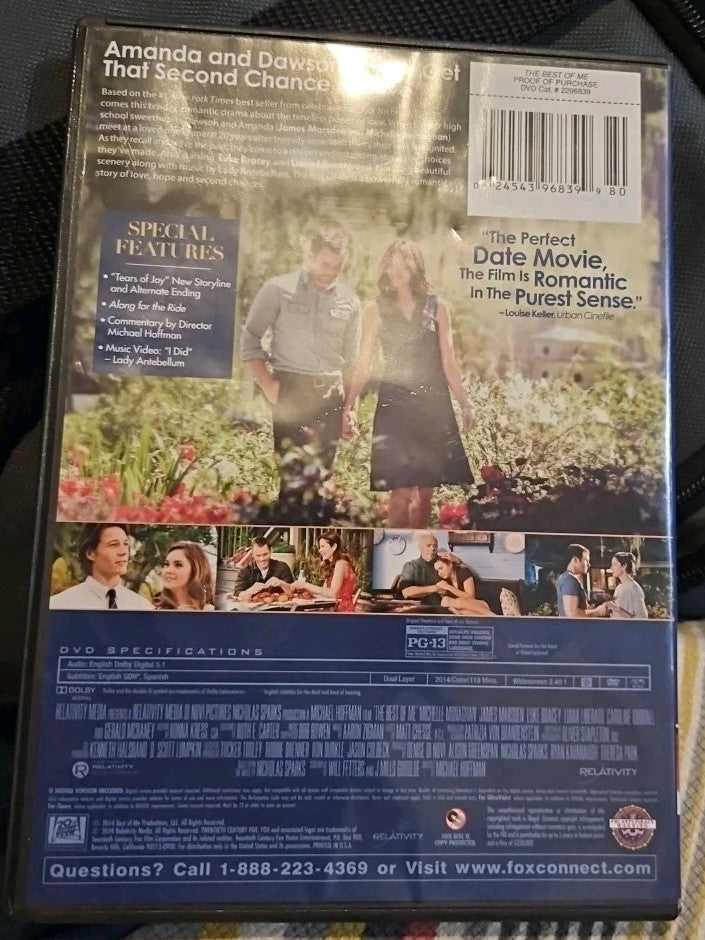 The Best of Me (DVD) New Sealed