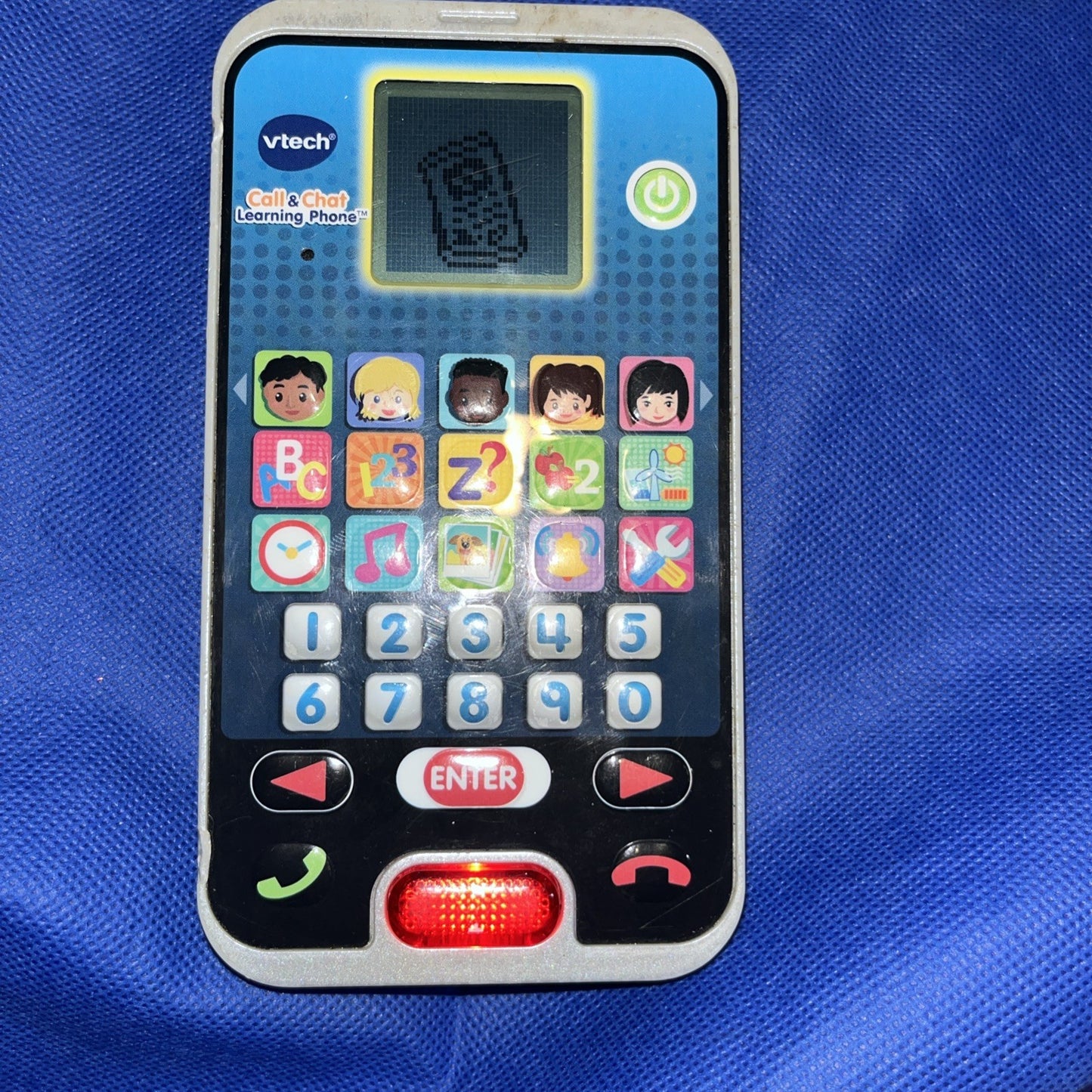 VTech Call and Chat Learning Phone 10 Games & Learning Apps WORKS! 