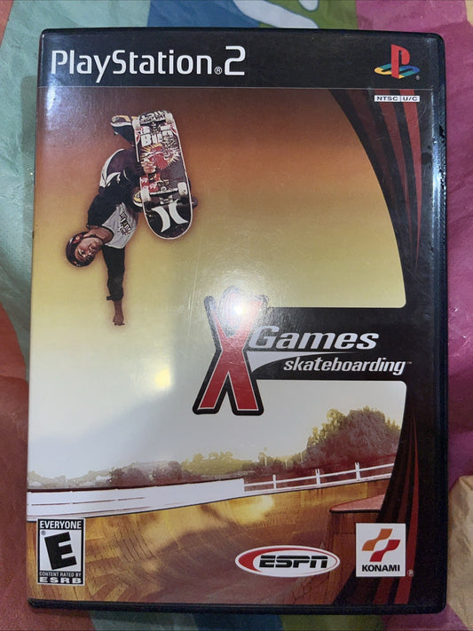 ESPN X Games Skateboarding (PS2) Tested. W/Manual + Reg Card.  Original Case