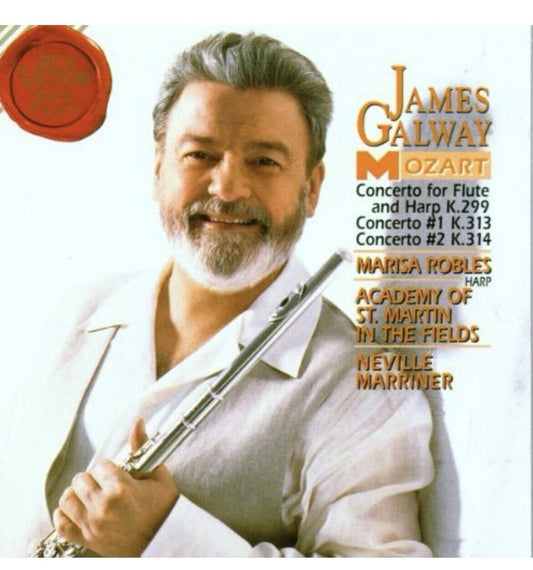 James Galway Mozart Cd 1997 Flute Concertos/ Concerto for Flute & Harp Galway...