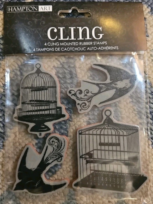 Cling: 4 Cli G Mounted Rubber Stamps