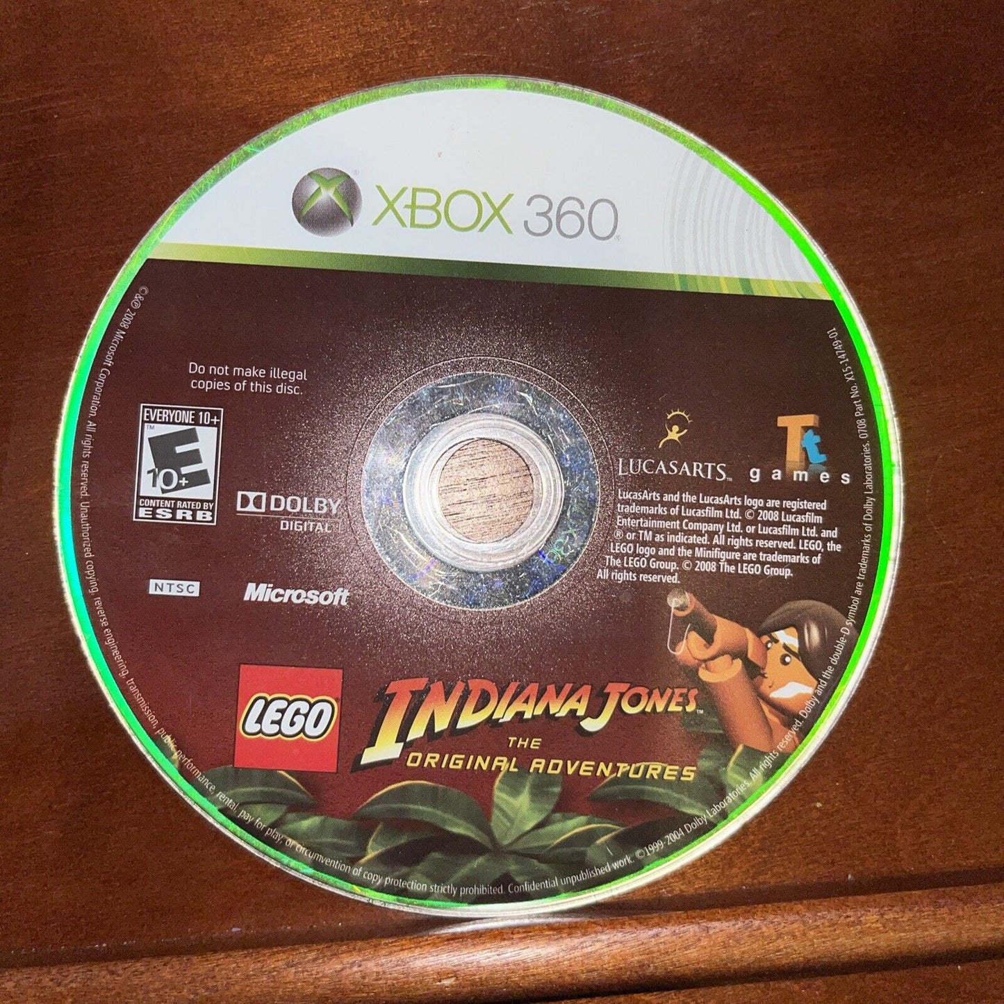 Xbox 360 Lego Indiana Jones The Original Adventures - Disc Only- Tested