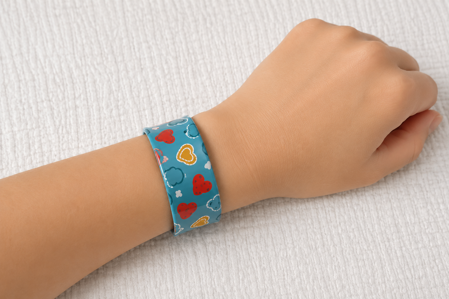 Slap Band Slap Bracelet  Vinyl Coated
