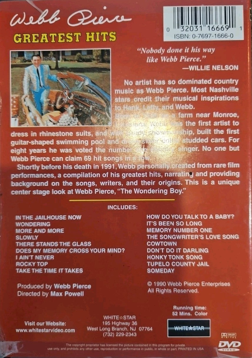 Webb Pierce Greatest Hits (DVD)