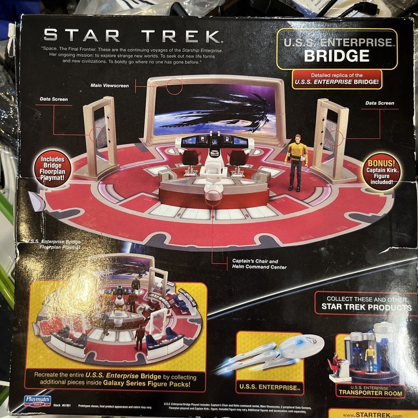 Star Trek USS Enterprise Bridge Playset with Captain Kirk & Old Spock Figure