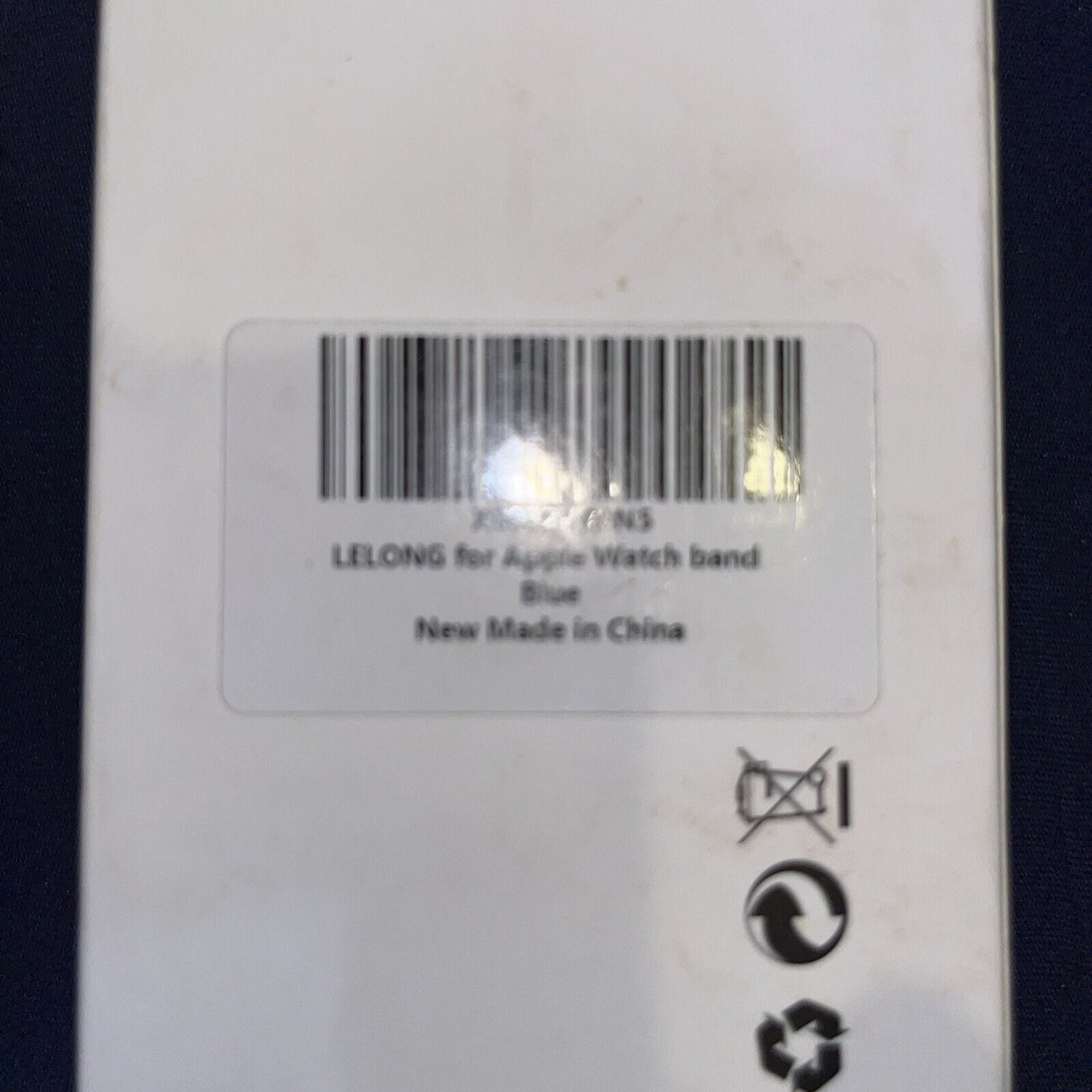 Blue Metalic Apple Watch Band & Link Remover fits 42-45mm Series 4-9 & SE