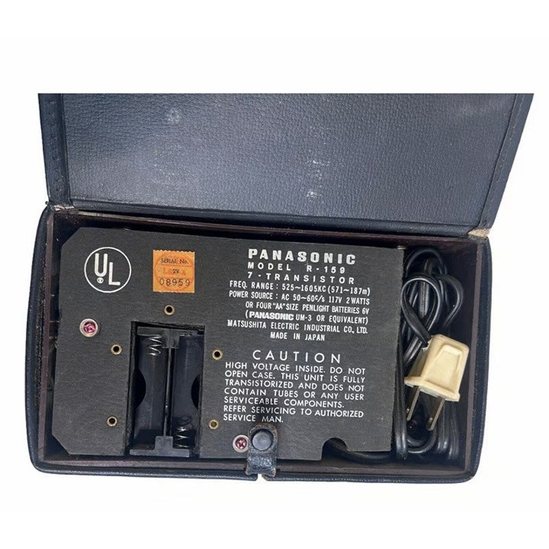 Panasonic R-159 All Transistor Portable Radio - Tested