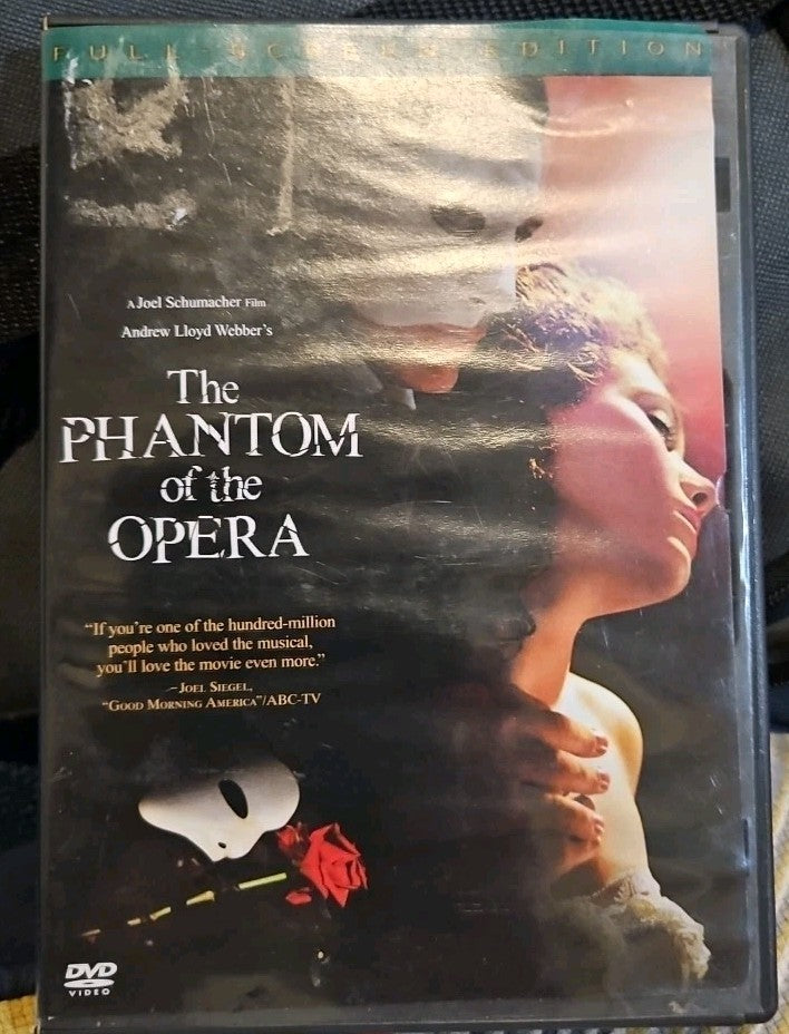 Andrew Lloyd Webbers The Phantom of the Opera (DVD) tested. No Scratches