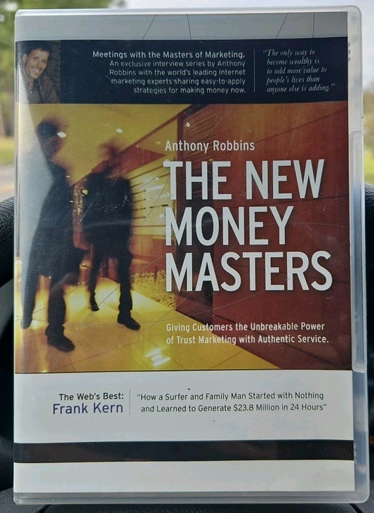 Anthony Robbins: The New Money Masters with Frank Kern (DVD/CD, 2009) NEW