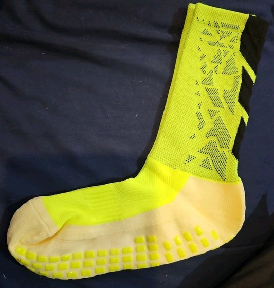 Chartreuse Socks Antislip Women's Size 8-10