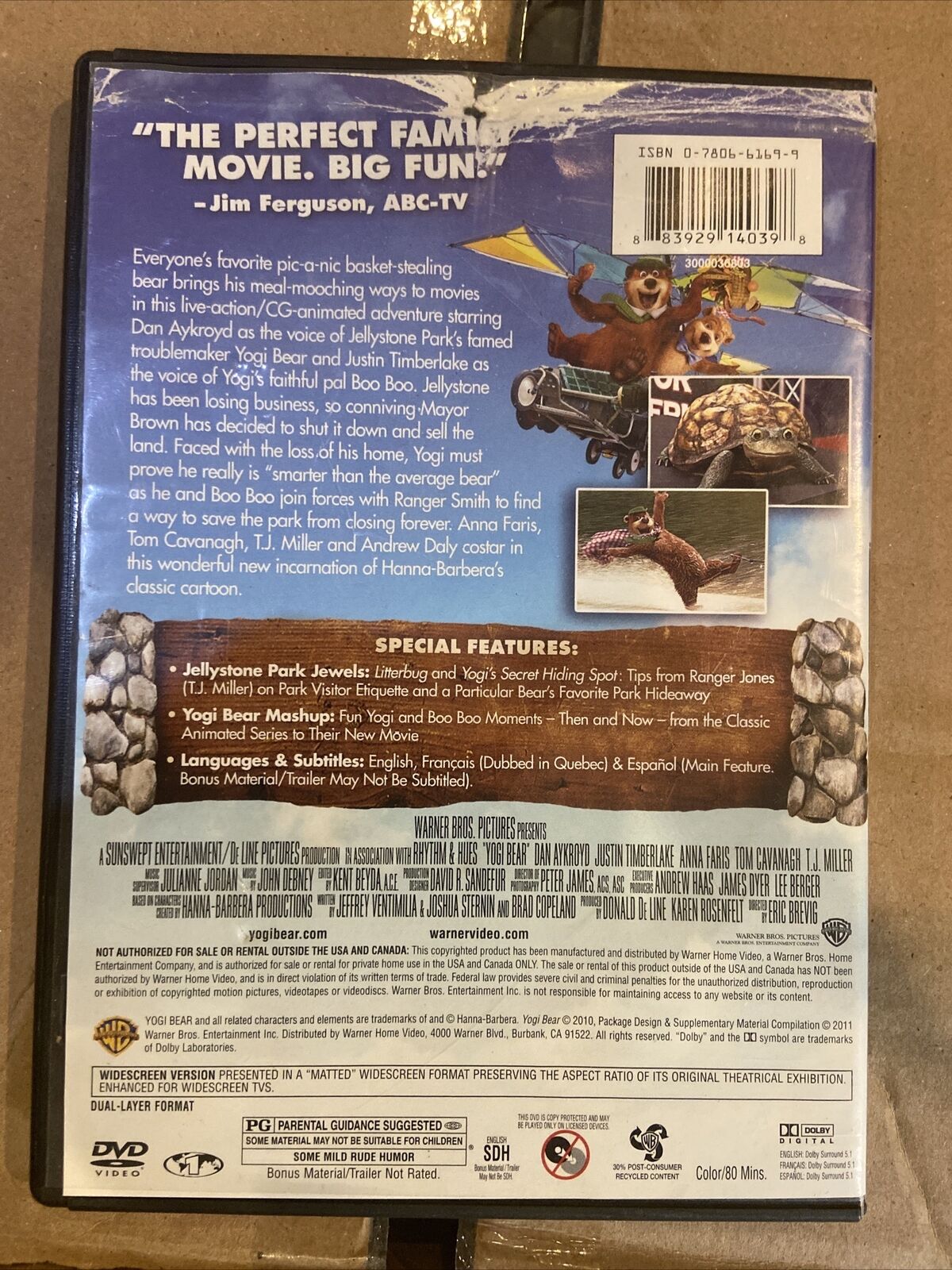 Yogi Bear (DVD, 2010)
