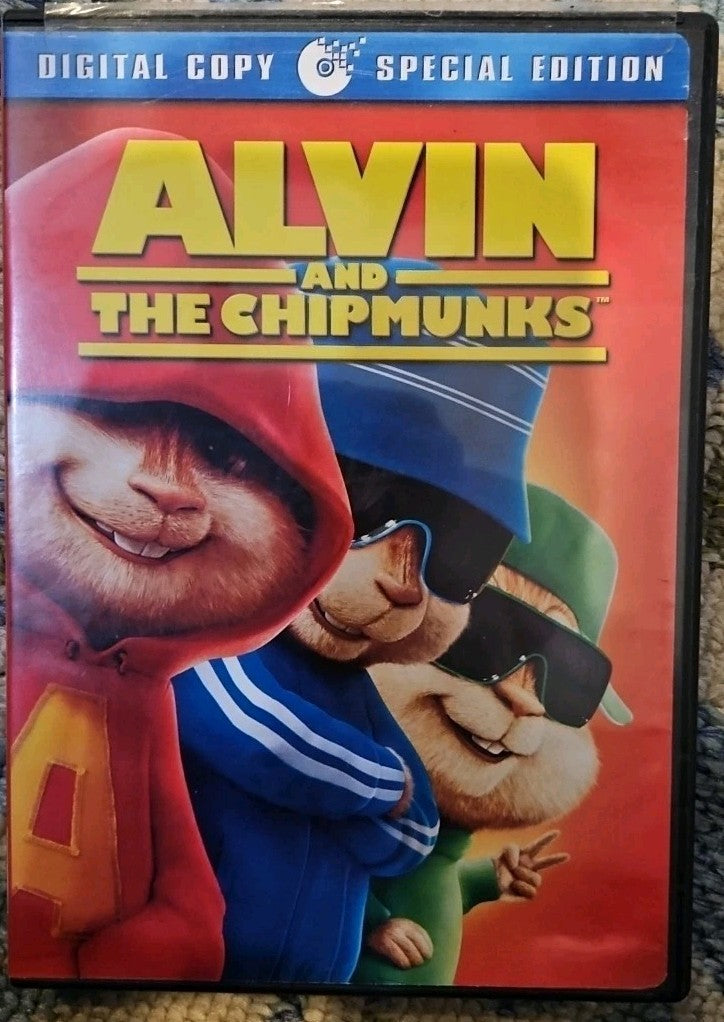 Alvin & the Chipmunks + Squeakquel + Squeak Along  (3- DVDs) Tested. New Cases. 